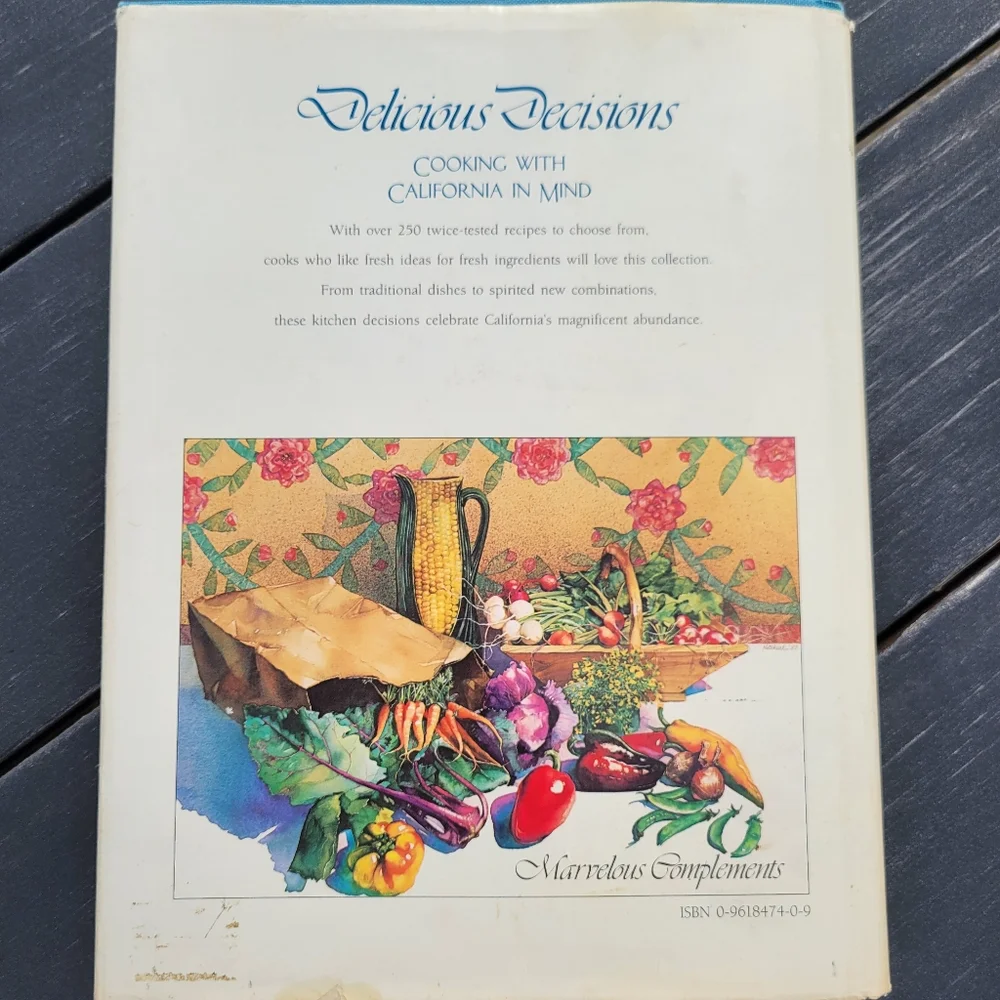 Delicious Decisions Cookbook ~ 1987 Junior League of San Diego ~ California ~